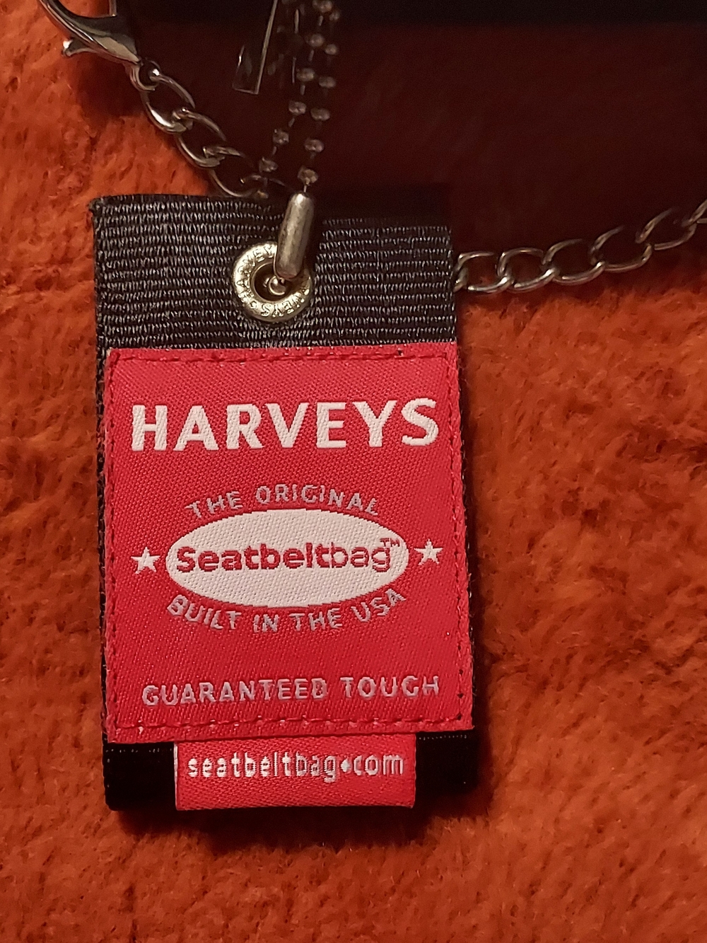 Harveys SEATBELT Black Rose Chain Shoulder Bag - Picture 2 of 13